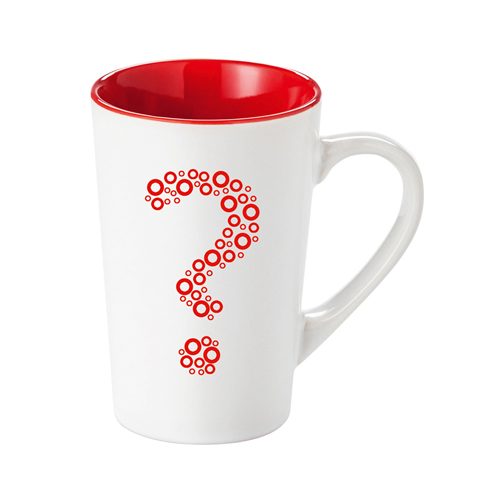 kubek z kolorowym środkiem