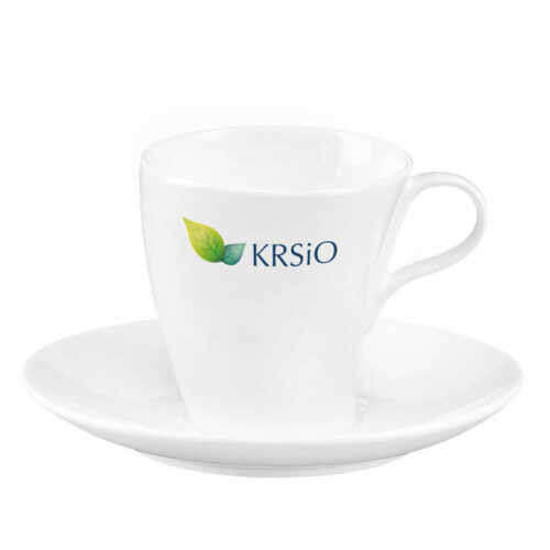 filiżanka logotypem firmy producent