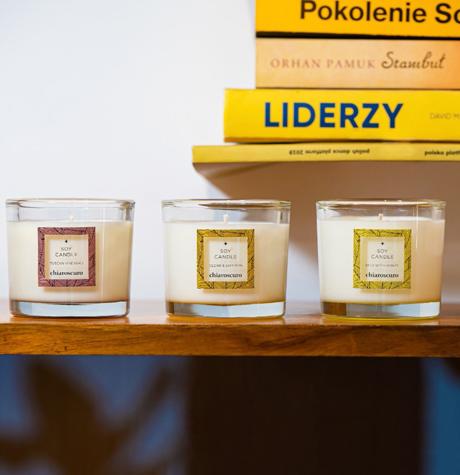 lux 5 lux świeca zapachowa z logo