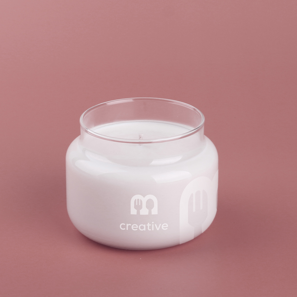 ambience świeca z nadrukiem logo firmowa