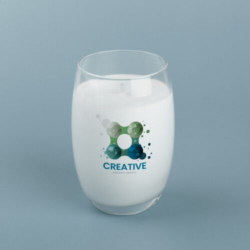 Aura - świeca z logo