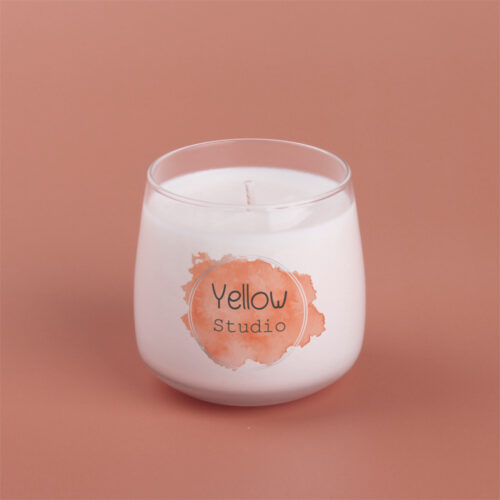 sensitive świeca sojowa z logo