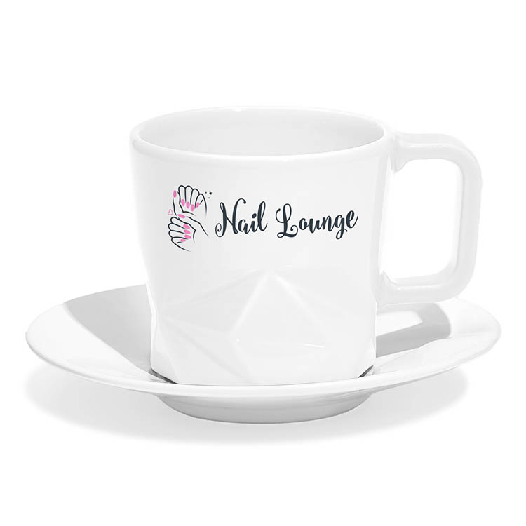 filiżanki z logo firmy