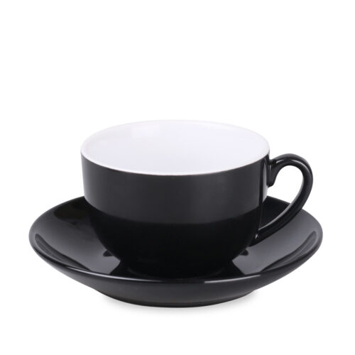 Sonata Premium czarna porcelana z logo