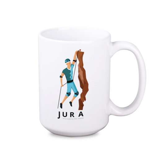 NEVADA biały kubek z logo nadrukiem