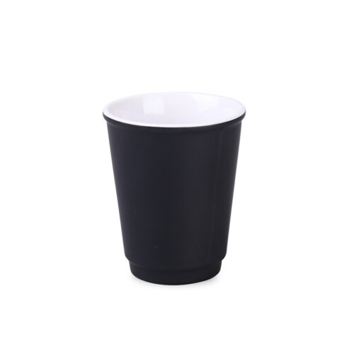 OPTIMO czarny kubek z logo klienta